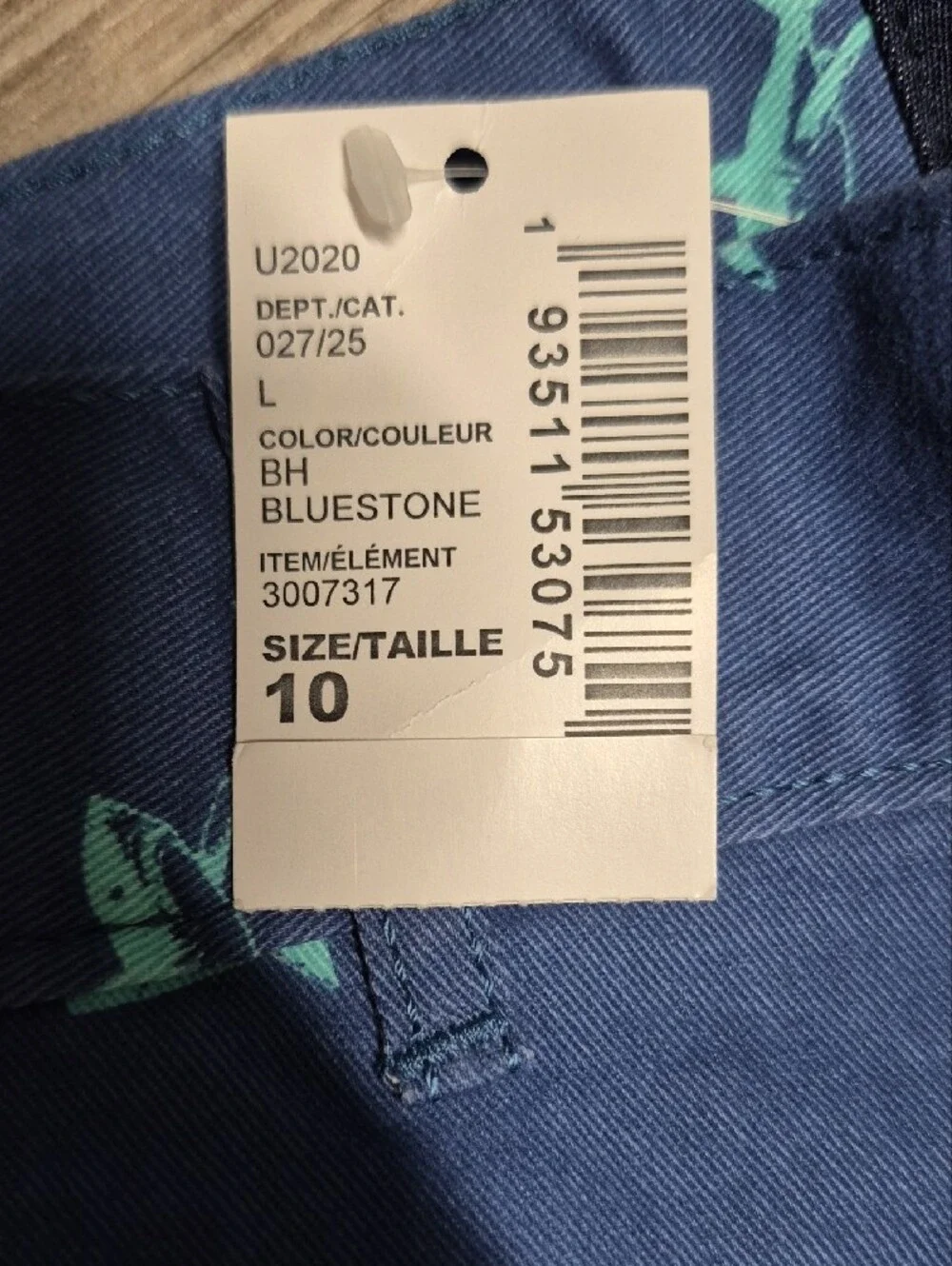 The Children's Place Navy Shorts with Aqua Shark Print
